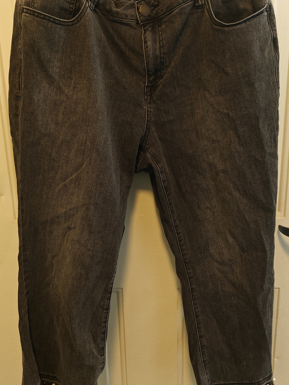Women's Black Washed Jeans